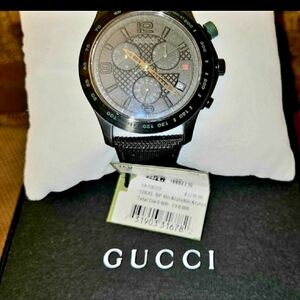 Gucci G-Timeless Chronograph Quartz Black Dial Men's Watch